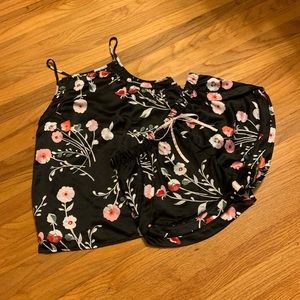 Satin Floral Pajama Set